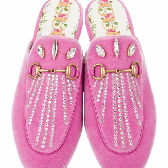 gucci mules velvet